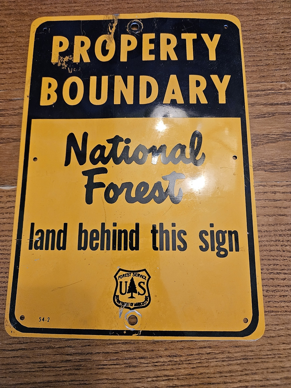Propper Yellow and Black Property Boundary Sign